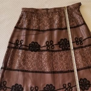 Party Skirt Lace overlay and embroidery